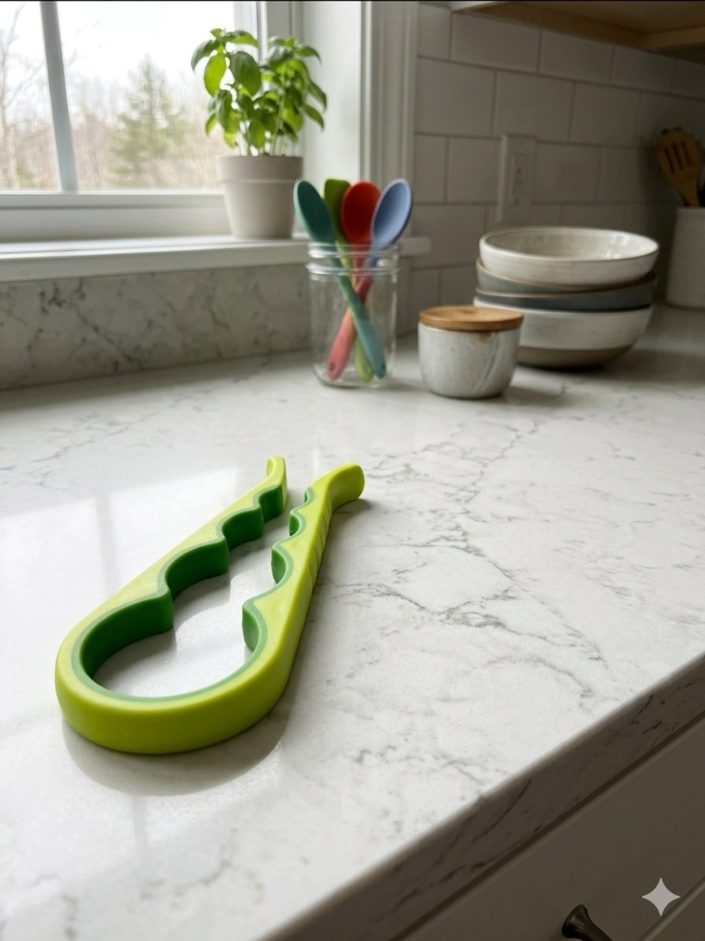 Green Multi-Function Jar Opener - Kitchen Grip Tool